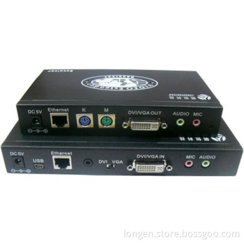 Over IP/DVI/VGA video and audio extender, also can extend keyboard and mouse, single transportNew